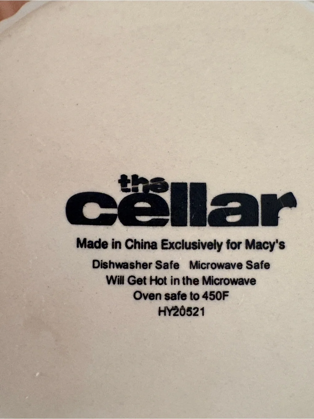 The Cellar set ceramic